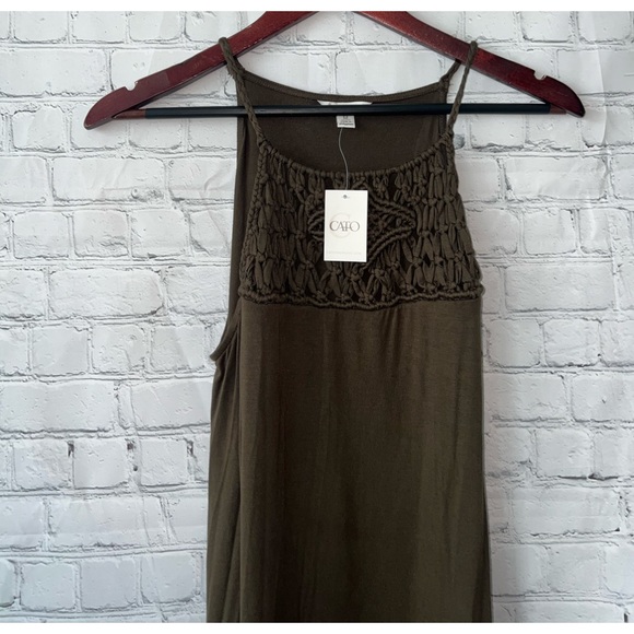 BRAND NWT Cato Long Dark Green Dress size M - Picture 5 of 12